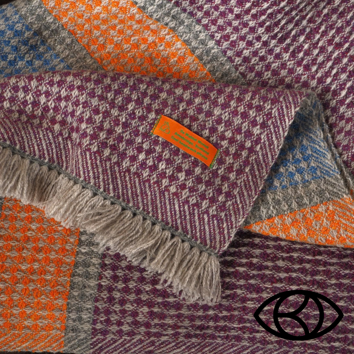 Sunset Shawl : Cranberry - Loch - Squash
