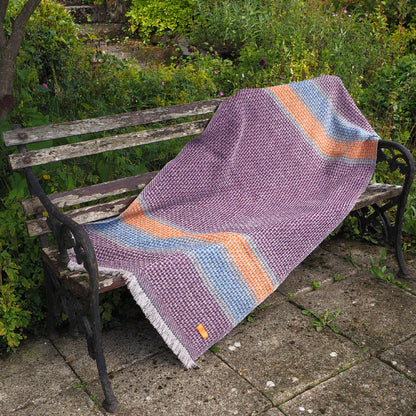 Sunset Shawl : Cranberry - Loch - Squash