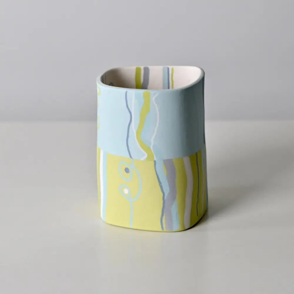 Horizon Collection: Half and Half Vessel Turquoise Top