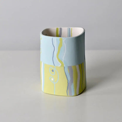 Horizon Collection: Half and Half Vessel Turquoise Top