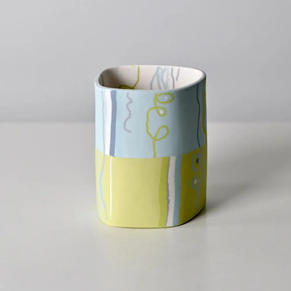 Horizon Collection: Half and Half Vessel Turquoise Top
