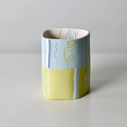 Horizon Collection: Half and Half Vessel Turquoise Top
