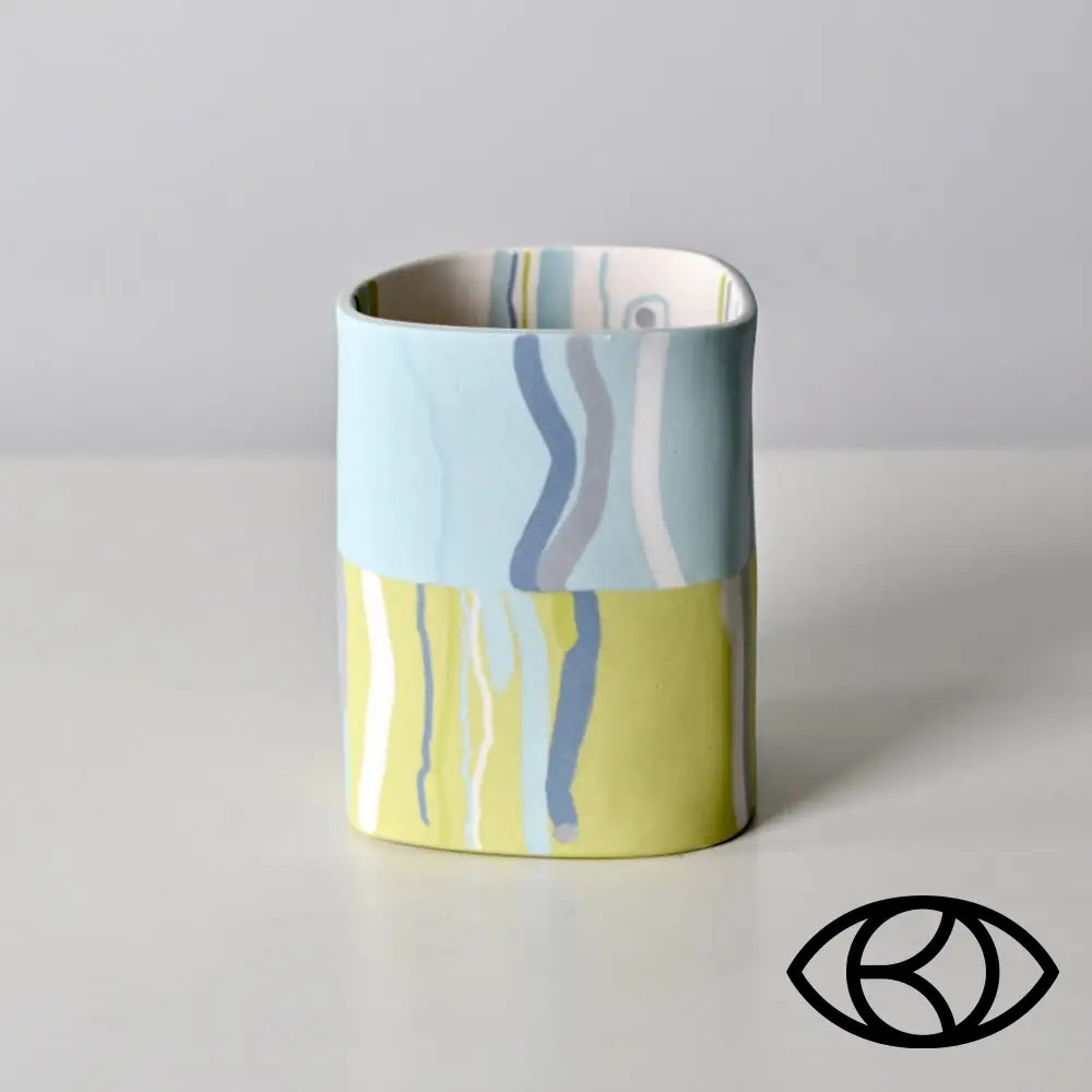 Horizon Collection: Half and Half Vessel Turquoise Top