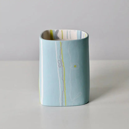 Horizon Collection: Medium Turquoise Vessel