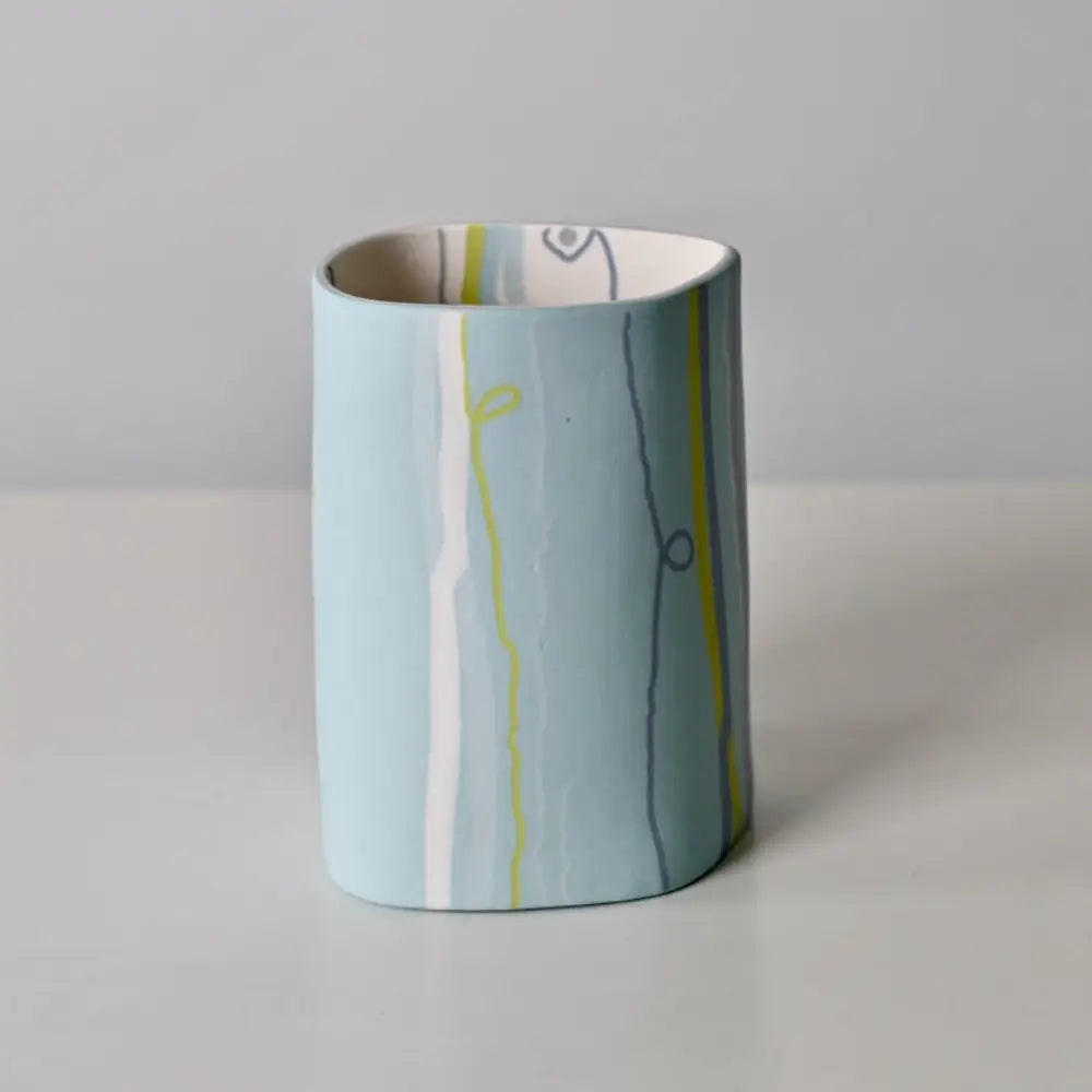 Horizon Collection: Medium Turquoise Vessel